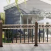 VEVOR Staircase Metal Balusters, 32.28" x 1" x 0.2" Flat Aluminum Alloy Decorative Banister Spindles, 51 Pack Deck Baluster with Screws, Classic Hollow Deck Railing Satin Black Powder Coated for Porch