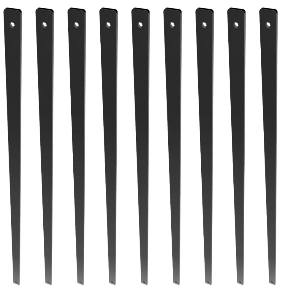 VEVOR Staircase Metal Balusters, 32.28" x 1" x 0.2" Flat Aluminum Alloy Decorative Banister Spindles, 51 Pack Deck Baluster with Screws, Classic Hollow Deck Railing Satin Black Powder Coated for Porch