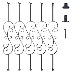 VEVOR Staircase Metal Balusters, 44'' x 1/2