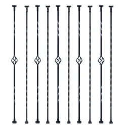VEVOR Staircase Metal Balusters, 44'' x 1/2