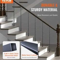 VEVOR Staircase Metal Balusters, 44'' x 1/2
