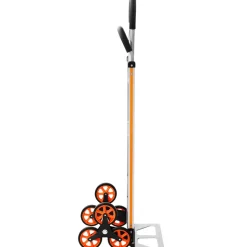 VEVOR Stair Climbing Cart, 330 lbs Stair-Climb Capacity, Aluminum Alloy Folding Trolley Cart with Telescoping Handle, 6 Wheels and 2 Bungee Cords, Stair Climber Dolly for Home, Groceries, Warehouse
