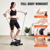 VEVOR Stair Stepper, Mini Stepper for Exercise at Home, Hydraulic Fitness Stepper with Resistance Bands, Full Body Workout Cardio Equipment, Stair Climber with LCD Monitor, 330LBS Load Capacity