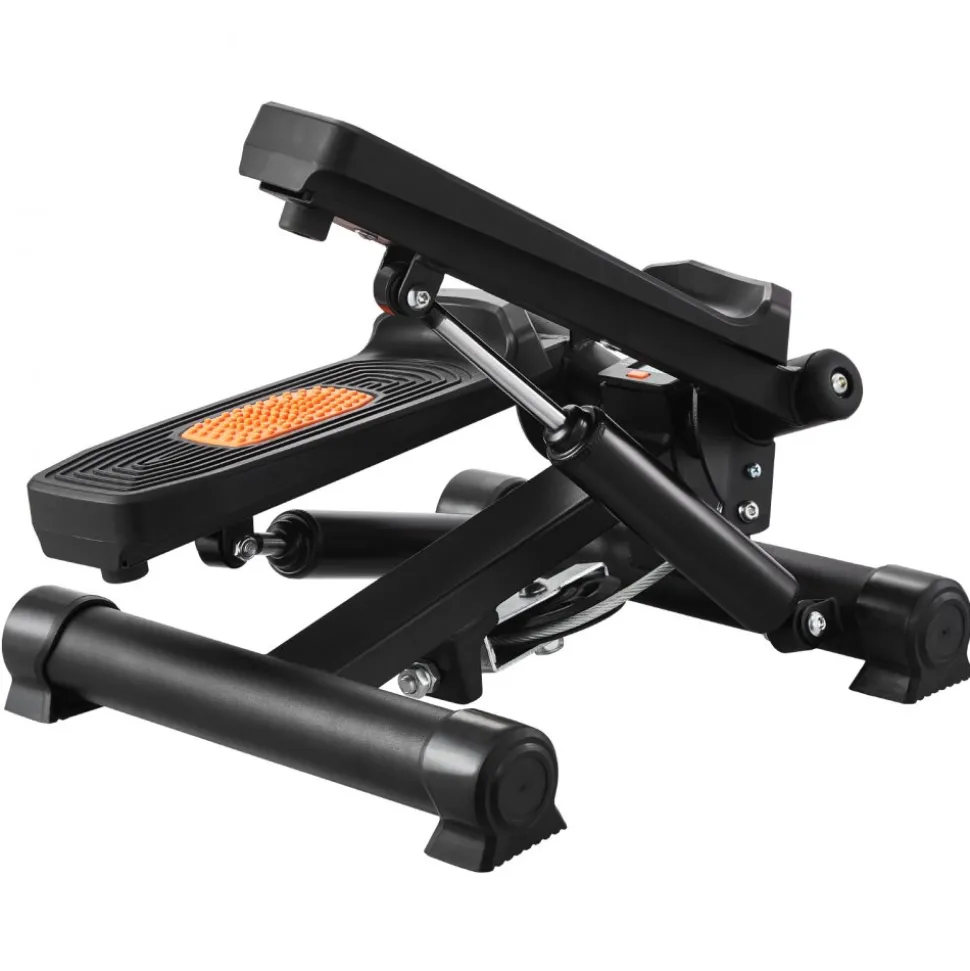 VEVOR Stair Stepper, Mini Stepper for Exercise at Home, Hydraulic Fitness Stepper with Resistance Bands, Full Body Workout Cardio Equipment, Stair Climber with LCD Monitor, 330LBS Load Capacity