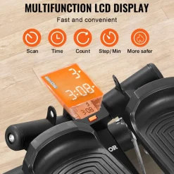 VEVOR Stair Stepper, Mini Stepper for Exercise at Home, Hydraulic Fitness Stepper with Resistance Bands, Full Body Workout Cardio Equipment, Stair Climber with LCD Monitor, 330LBS Load Capacity