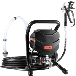 VEVOR Stand Airless Paint Sprayer, 650W High Efficiency Airless Sprayer, 3000PSI Electric Paint Sprayer Machine Extension Rod and Cleaning Kits for Interior and Exterior Furniture/Fence/Home/House