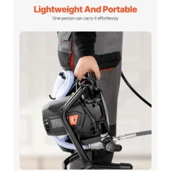 VEVOR Stand Airless Paint Sprayer, 3000PSI 750W Efficient Electric Airless Sprayer,for Home Interior and Exterior Furniture and Fences, Handheld Paint Sprayers, Fine and Even Painting Effect