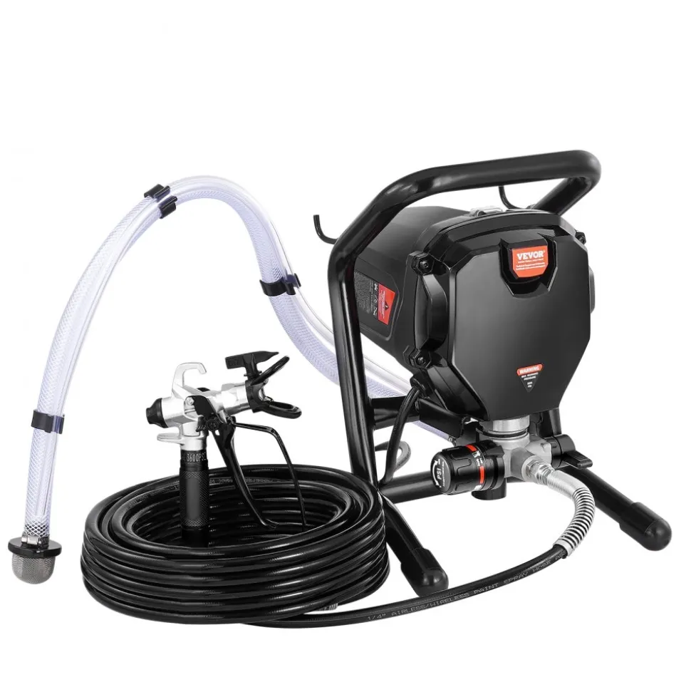 VEVOR Stand Airless Paint Sprayer, 3000PSI 750W Efficient Electric Airless Sprayer,for Home Interior and Exterior Furniture and Fences, Handheld Paint Sprayers, Fine and Even Painting Effect