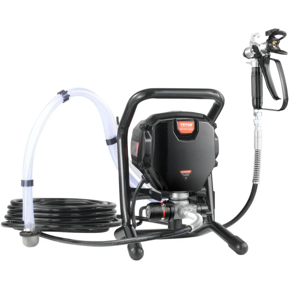 VEVOR Stand Airless Paint Sprayer, 3000PSI 750W Efficient Electric Airless Sprayer,for Home Interior and Exterior Furniture and Fences, Handheld Paint Sprayers, Fine and Even Painting Effect