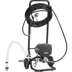 VEVOR Stand Airless Paint Sprayer, 1500W, 3300PSI High Pressure Airless Sprayer, Cleaning Brush, Hose, Extension Rod, Nozzles, Electric Spray Paint Machine for Large Apartments, Factory Buildings