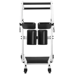 VEVOR Stand Assist Patient Lift, Easy Sit-to-Stand Transfer Chair for Seniors Disabled - with Adjustable Knee Pads, PU Seat Pad & Lockable Wheels, 400 lbs Strong Capacity for Home Nursing Care
