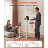 VEVOR Standing Desk, Adjustable Height Mobile Stand Up Desk with Tilting Desktop, 25.6 x 19 in Small Computer Sit Stand Workstation, 33 lbs Capacity, Pneumatic Lift for Home Office, Fully Assembled