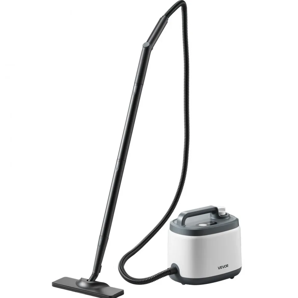 VEVOR Steam Cleaner, 51 oz Tank, Steamer for Cleaning with 19 Accessories, Extended Power Cord and Hose, Portable Handle, Fast Heating, Powerful Canister Steam Cleaner for Home, Car Detailing, Floors