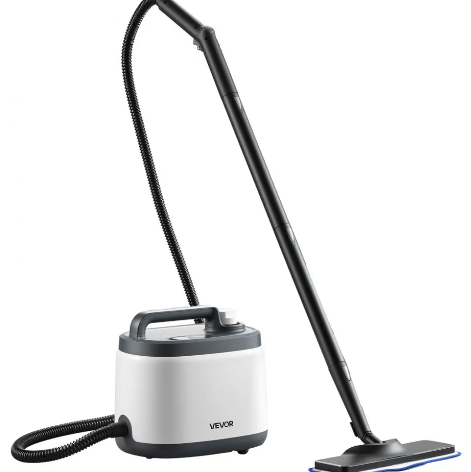 VEVOR Steam Cleaner, 51 oz Tank, Steamer for Cleaning with 19 Accessories, Extended Power Cord and Hose, Portable Handle, Fast Heating, Powerful Canister Steam Cleaner for Home, Car Detailing, Floors