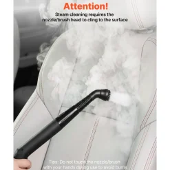 VEVOR Steam Cleaner, 51 oz Tank, Steamer for Cleaning with 19 Accessories, Extended Power Cord and Hose, Portable Handle, Fast Heating, Powerful Canister Steam Cleaner for Home, Car Detailing, Floors