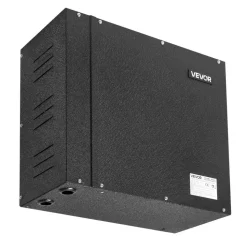 VEVOR Steam Generator, 7.5 kW Steam Shower System with Controller for Home Sauna Bath Spa, Commercial Auto Drain Kit with Overheat, Dry-Run & Overpressure Protection, 10 Min to 24h Efficient, Black