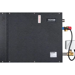 VEVOR Steam Shower Generator, 10.5 kW, Segmented Heating & Temperature Customization & 24h Timer Steam Bath Kit, Automatic Drainage Luxury Home Steam Shower System, Acrylic Tested to UL Standards