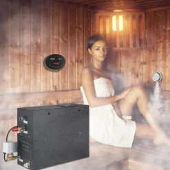 VEVOR Steam Shower Generator, 15 kW, Segmented Heating & Temperature Customization & 24h Timer Steam Bath Kit, Automatic Drainage Luxury Home Steam Shower System, Acrylic Room Tested to UL Standards