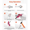 VEVOR Steel Banding Strapping Kit, Heavy Duty Banding Sealer Tool with 200 ft Binding Straps, 200 Metal Clasps, Manual Pallet Packaging Strapping Kit for Warehouse, Transportation, Industrial Bundling