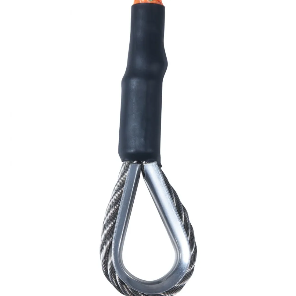 VEVOR Steel Core flipline, 1/2" x 12' Arborist Flipline, Flip Line for Tree Climbing with Alloy Steel Snap Hook, Aluminum Alloy Carabiner and Extra Tool Lanyard, for Arborist, Tree Climbers