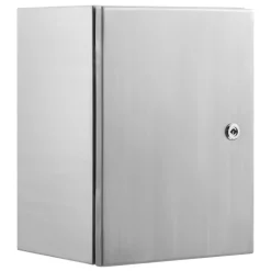 VEVOR Steel Electrical Box, 16"x 12"x 6", 304 Stainless Steel Electrical Enclosure Box, Wall-Mounted Outdoor Electrical Electronic Equipment Enclosure with Mounting Plate Hinges Lock, IP66 Waterproof