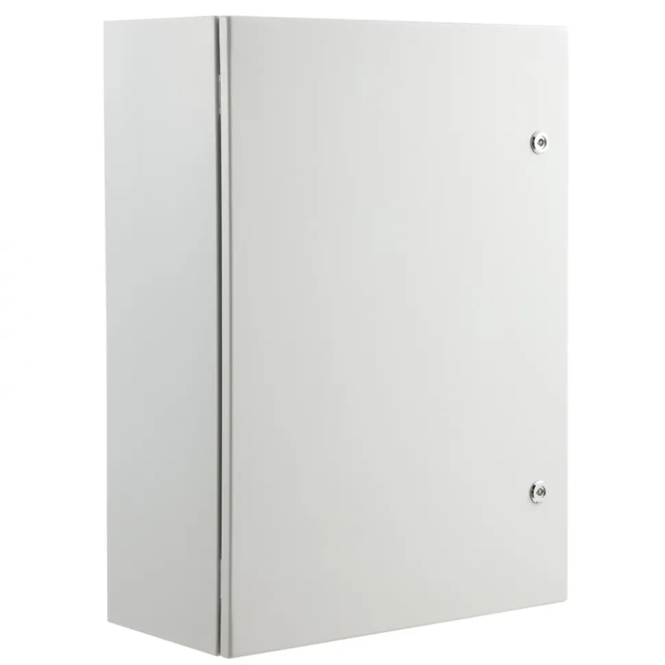 VEVOR Steel Electrical Box, 16"x 12"x 10", 304 Stainless Steel Electrical Enclosure Box, Wall-Mounted Outdoor Electrical Electronic Equipment Enclosure with Mounting Plate Hinges Lock, IP66 Waterproof