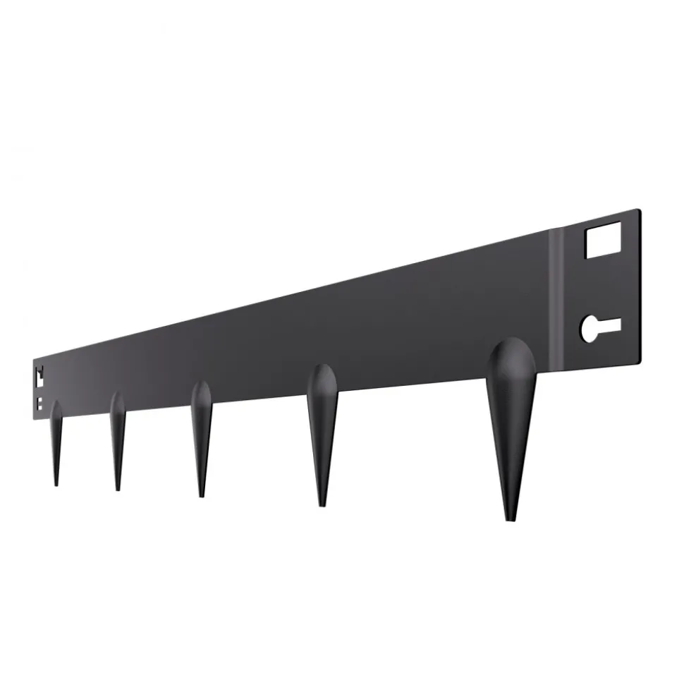 VEVOR Steel Landscape Edging, 5 Packs 39 x 3 in Rust-Resistant Metal Landscape Edging, Bendable Garden Edging Border, Heavy Duty Lawn Edging, Easy-to-Install, Flower Bed Yard Pathway Divider Black