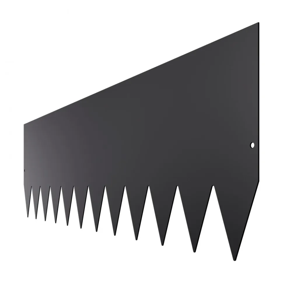 VEVOR Steel Landscape Edging, 4 Packs 40 x 12 in Rust-Resistant Metal Landscape Edging, Bendable Garden Edging Border, Heavy Duty Lawn Edging, Easy-to-Install, Flower Bed Yard Pathway Divider Black