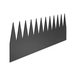 VEVOR Steel Landscape Edging, 5 Packs 39 x 3 in Rust-Resistant Metal Landscape Edging, Bendable Garden Edging Border, Heavy Duty Lawn Edging, Easy-to-Install, Flower Bed Yard Pathway Divider Dark Gray