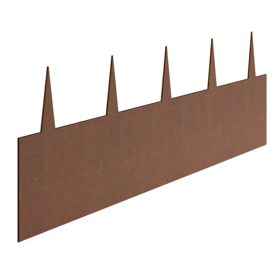 VEVOR Steel Landscape Edging, 10 Packs 40 x 4.5 in Weather-Resistant & Pre-Rust Metal Landscape Edging, Bendable Garden Edging Border, Heavy Duty Lawn Edging, Flower Bed Yard Pathway Divider
