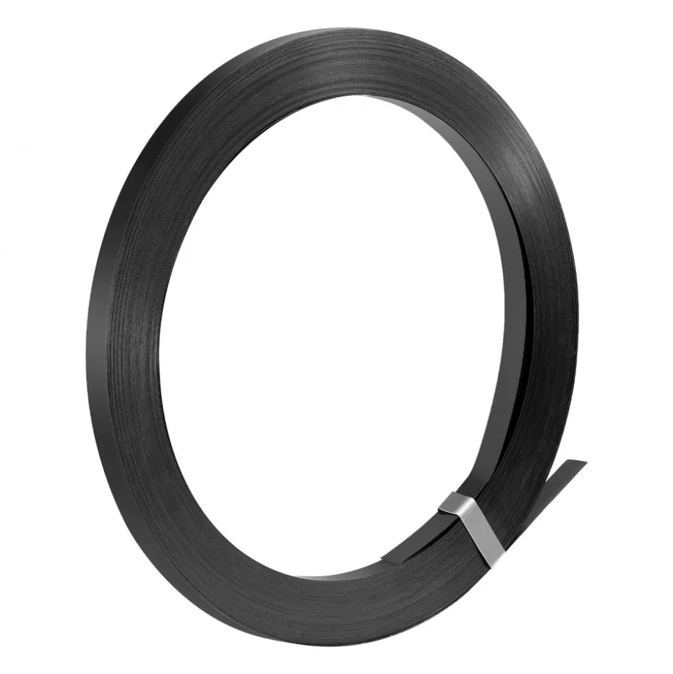 VEVOR Steel Strapping Coil, 3/4 in x 0.02 in x 300 ft, Metal Strapping Banding Roll Withstands Harsh Environment, 1710 lbs Break Strength, Heavy Duty Banding Pallet Strap Coil for Pallet Packing