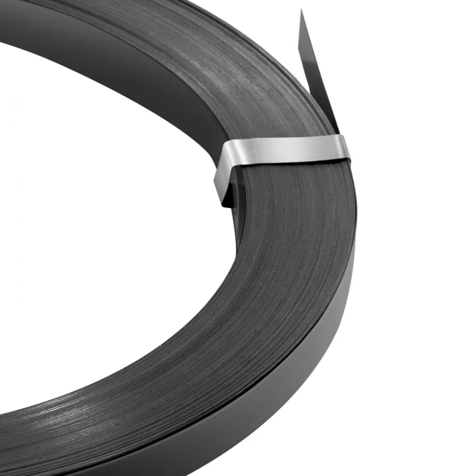 VEVOR Steel Strapping Coil, 3/4 in x 0.02 in x 300 ft, Metal Strapping Banding Roll Withstands Harsh Environment, 1710 lbs Break Strength, Heavy Duty Banding Pallet Strap Coil for Pallet Packing