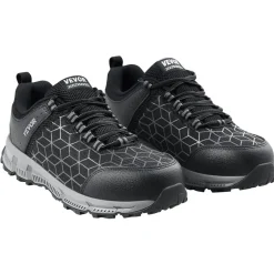 VEVOR Steel Toe Shoes for Men, US Size 9.5, Men’s Cushion Sport Safety Toe Athletic Work Shoe, Indestructible Safety Sneakers Lightweight,Breathable Industry Construction Work Shoes, Black