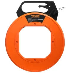 VEVOR Steel Wire Puller, 240ft, 1/8in, with Enhanced Housing & Handle, Simplified Cable Pulling Device, Adaptable for Wall & Electrical Conduit Wiring, Insulated