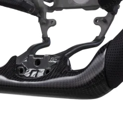 VEVOR Steering Wheel for 2016-2021 Honda Civic, Carbon Fiber Steering Wheel D-Shaped Flat-Bottom, Leather Grip with Non-Slip Texture & Precise Stitching, Accessories Replacement for Honda Civic, Black