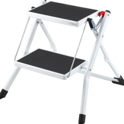 VEVOR Step Ladder 2-Step 330lbs Capacity, Ergonomic Folding Steel Step Stool with Wide Anti-Slip Pedal, Sturdy Step Stool for Adults Toddlers, Multi-Use for Household, Kitchen, Office, RVs