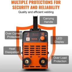 VEVOR Stick Welder, 160A ARC/Lift TIG 2-IN-1 Welding Machine with IGBT Inverter 110V/220V Portable MMA Welder Machine with Hot Start, Arc force and Anti-Stick