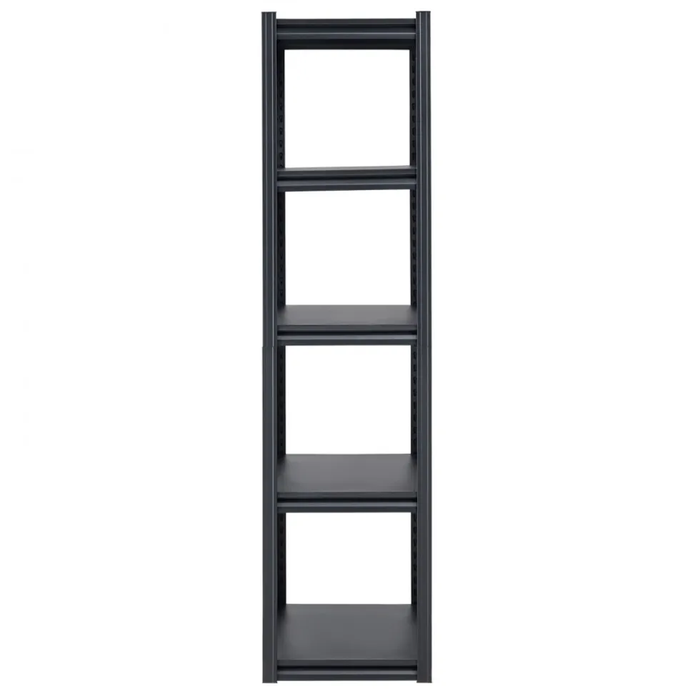 VEVOR Storage Shelves, 2000 lbs, 5 Tier Garage Storage Shelving, 18" D x 32" W x 72" H Adjustable Metal Shelves for Garage Shelves Utility Rack Shelf, Ideal for Kitchen, Warehouse, Basement, Black