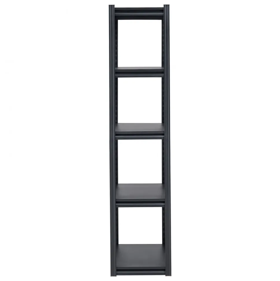 VEVOR Storage Shelves, 2000 lbs, 5 Tier Garage Storage Shelving, 16" D x 32" W x 72" H Adjustable Metal Shelves for Garage Shelves Utility Rack Shelf, Ideal for Kitchen, Warehouse, Basement, Black