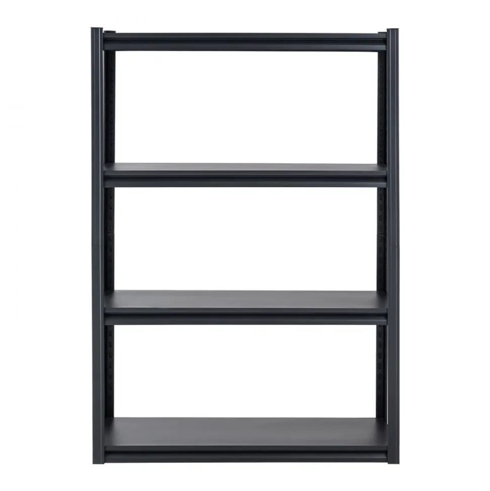 VEVOR Storage Shelves, 2400 lbs, 4 Tier Garage Storage Shelving, 20" D x 40" W x 57" H Adjustable Metal Shelves for Garage Shelves Utility Rack Shelf, Ideal for Kitchen, Warehouse, Basement, Black