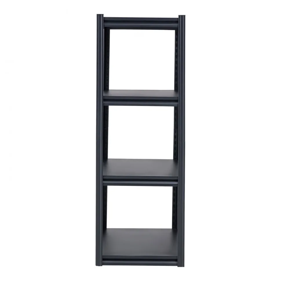 VEVOR Storage Shelves, 2400 lbs, 4 Tier Garage Storage Shelving, 20" D x 40" W x 57" H Adjustable Metal Shelves for Garage Shelves Utility Rack Shelf, Ideal for Kitchen, Warehouse, Basement, Black