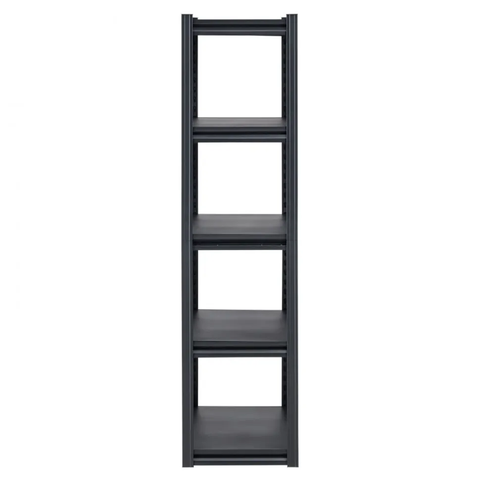 VEVOR Storage Shelves, 2000 lbs, 5 Tier Garage Storage Shelving, 16" D x 32" W x 63" H Adjustable Metal Shelves for Garage Shelves Utility Rack Shelf, Ideal for Kitchen, Warehouse, Basement, Black