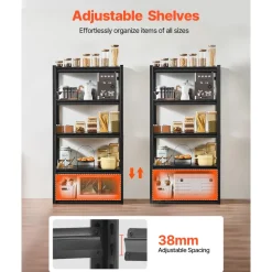 VEVOR Storage Shelves, 2000 lbs, 5 Tier Garage Storage Shelving, 16