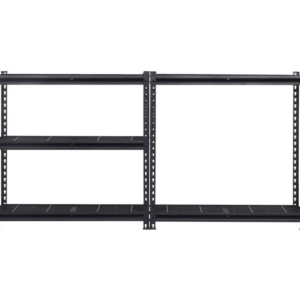VEVOR Storage Shelves, 2000 lbs, 5 Tier Heavy Duty Garage Shelving, 16" D x 36" W x 72" H Adjustable Metal Shelves for Industrial Shelving Unit Utility Shelf, for Kitchen, Warehouse, Basement, Black