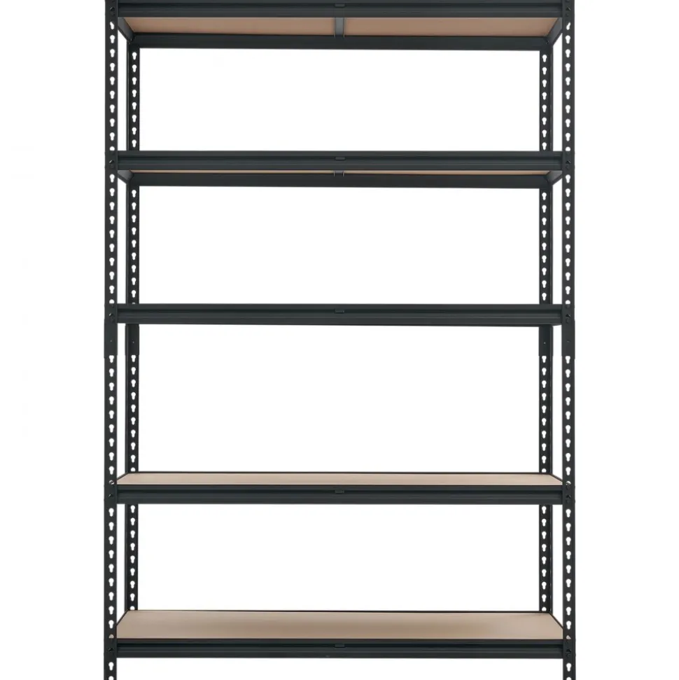 VEVOR Storage Shelves, 5-Tier Adjustable, 3000 lbs Capacity, Heavy Duty Garage Storage Shelving Unit, Metal Utility Rack Shelf, for Garage Workshop Warehouse Basement, 48.35" W x 24.37" D x 71.38" H