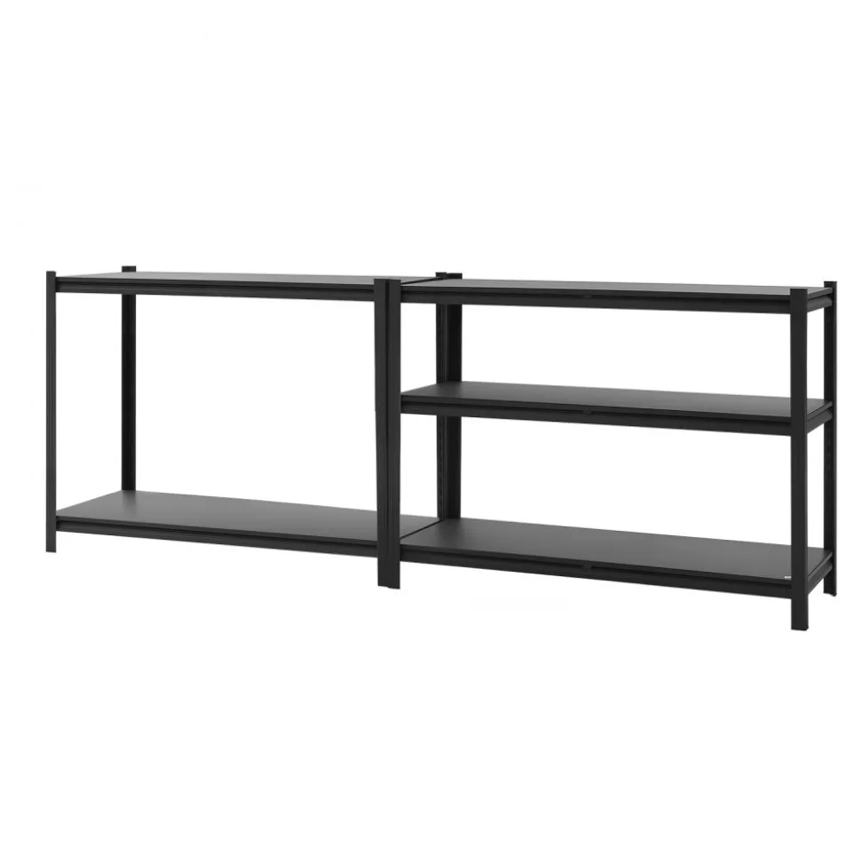 VEVOR Storage Shelves, 5-Tier Adjustable, 2500 lbs Capacity, Heavy Duty Garage Storage Shelving Unit, Metal Utility Rack Shelf, for Garage Warehouse Basement Kitchen, 48.43" W x 18.31" D x 71.38" H