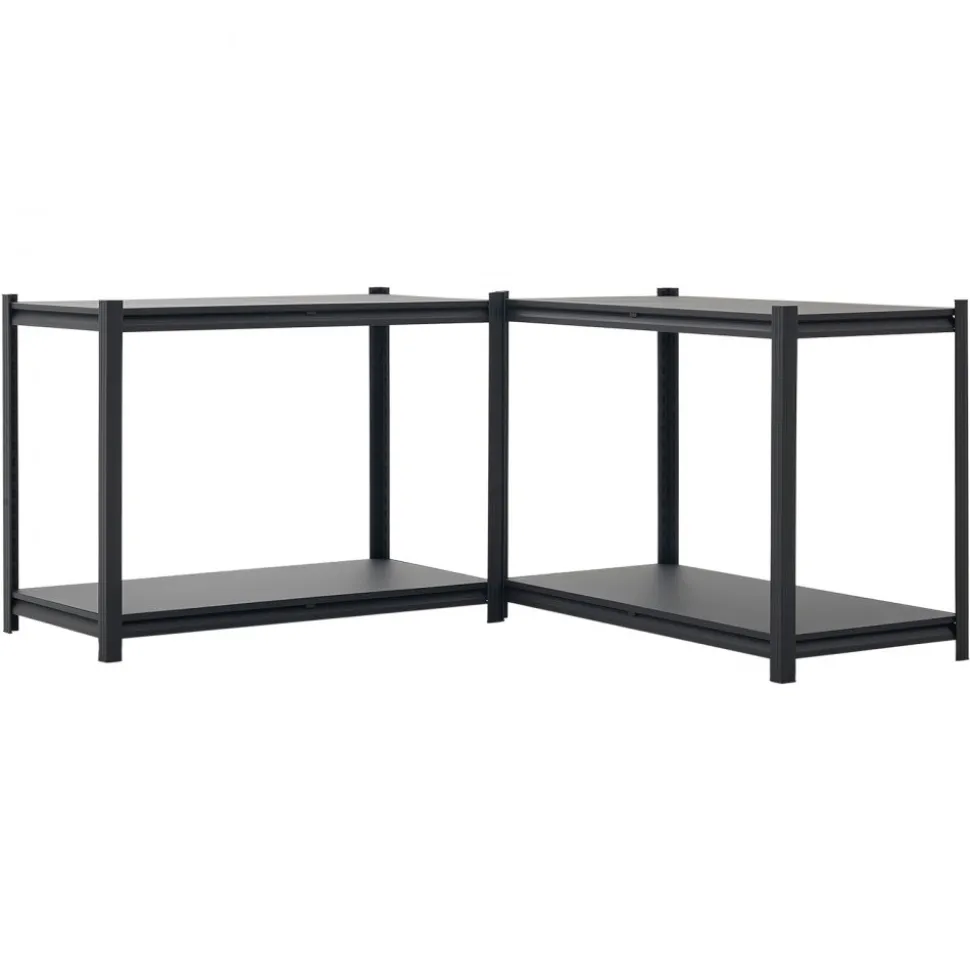 VEVOR Storage Shelves, 4-Tier Adjustable, 2400 lbs Capacity, Heavy Duty Garage Storage Shelving Unit, Metal Utility Rack Shelf, for Garage Workshop Warehouse Basement, 40.55" W x 20.55" D x 60.2" H