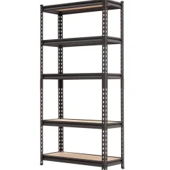 VEVOR Storage Shelves, 5-Tier Adjustable, 2000 lbs Capacity, Heavy Duty Garage Storage Shelving Unit, Metal Utility Rack Shelf, for Kitchen Pantry Basement Bathroom, 29.88