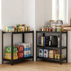 VEVOR Storage Shelves, 5-Tier Adjustable, 2000 lbs Capacity, Heavy Duty Garage Storage Shelving Unit, Metal Utility Rack Shelf, for Kitchen Pantry Basement Bathroom, 28.35