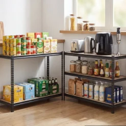VEVOR Storage Shelves, 5-Tier Adjustable, 2000 lbs Capacity, Heavy Duty Garage Storage Shelving Unit, Metal Utility Rack Shelf, for Garage Warehouse Basement Kitchen, 48.35
